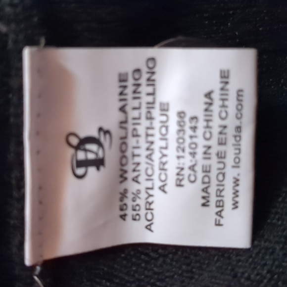 Scala Milano cardigan black wool sweater small - Picture 2 of 2